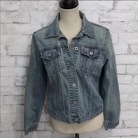 Vintage 90s Gap Light Washed Denim Jacket Size Medium - Picture 3 of 9